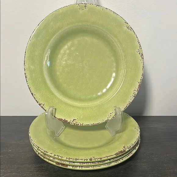 William Sonoma, Rustic Outdoor/Indoor Malamine 8.5” Plates Set of 4