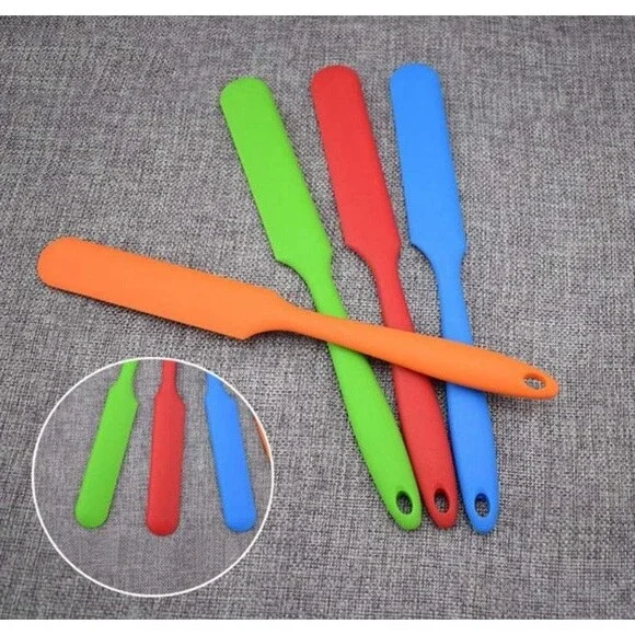 Jar Spatula, 4Pcs Silicone Sourdough Spatula Kitchen Rubber Jam Spreader Cake