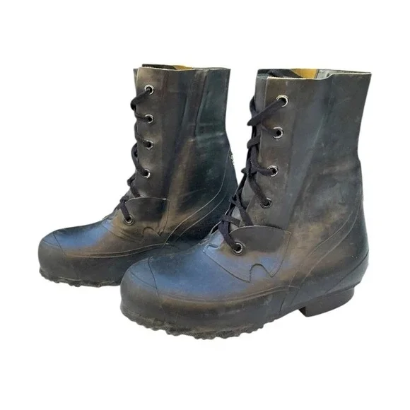 Hood QMC‎ Mens 9R Black Rubber  Cold Weather Boots US Military Surplus