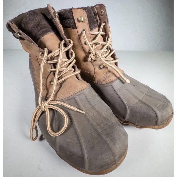 Sperry Top Sider‎ Duck Boots Waterproof Brown Leather Men's Size 13