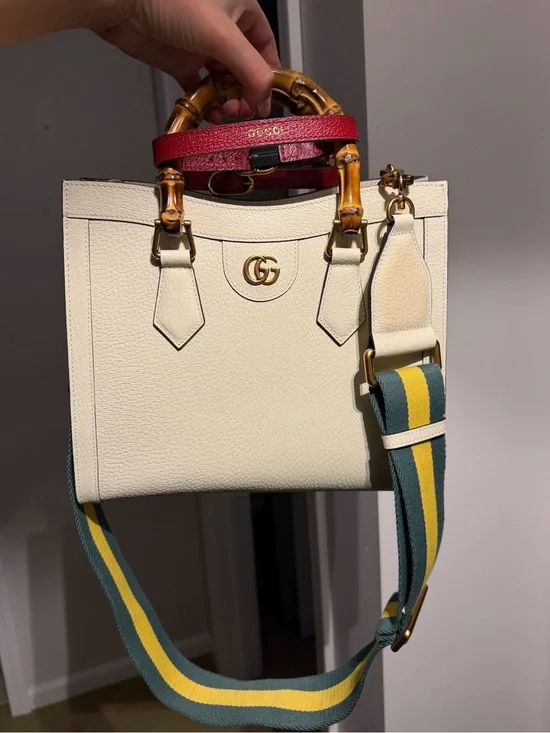 Gucci Diana Medium Calfskin Bamboo Satchel