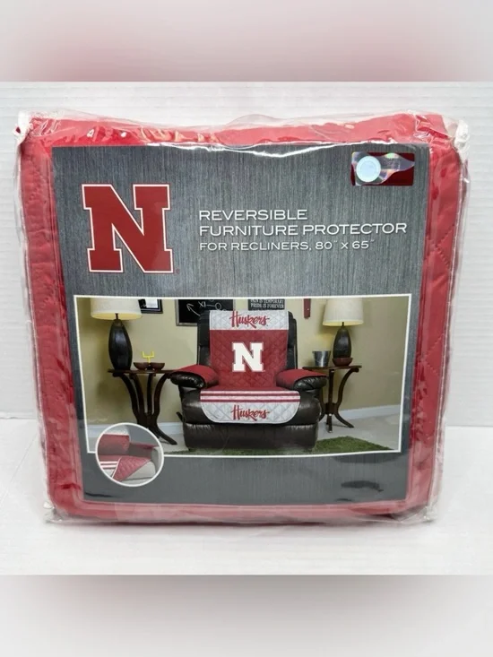 Nebraska Huskers Recliner Furniture Protector Cover 80