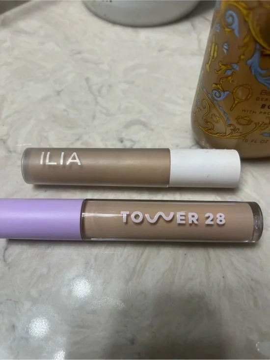 Tower 28 Concealer in Light Beige with Lavender Cap