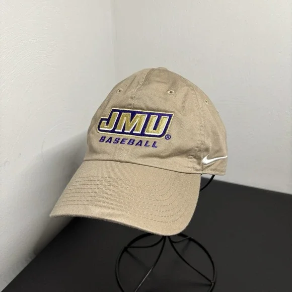 James Madison University Baseball Nike Hat Cap Tan‎ Adjustable JMU Dukes