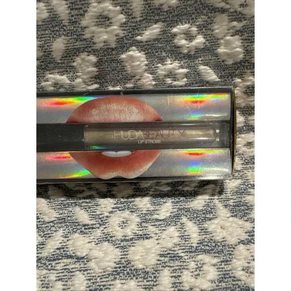 Huda Beauty Lip Strobe Posh Strobing Metallic Lip Gloss/Shimmer-NIB
