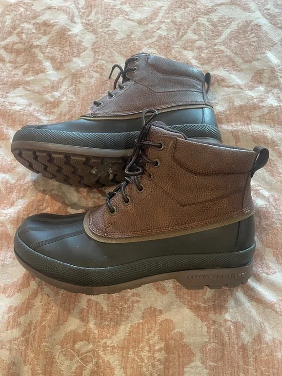 Sperry Brown and Black Waterproof Men's Duck Boots