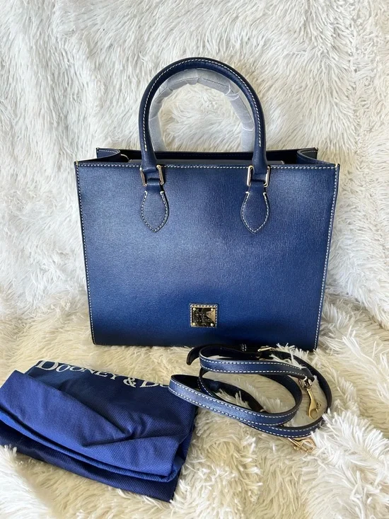 Dooney & Bourke Janine Saffiano Leather tote in marine