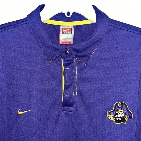 Nike ECU East carolina pirates golf tennis football basketball polo shirt XL