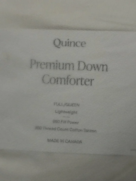 NEW Lightweight Premium Down Duvet Insert - White Full/Queen