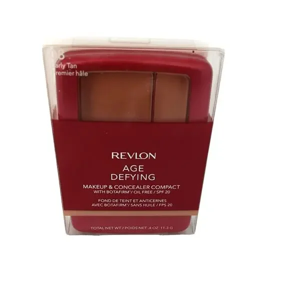 Revlon Age Defying Makeup Concealer Compact Botafirm 0.4 oz #08 Early Tan SPF20