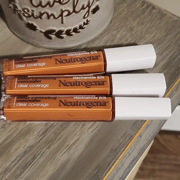 4x Neutrogena Clear Coverage Correcting Concealer, Deep Peach 4 Piece Lot