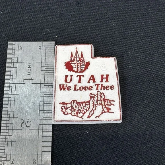 UTAH State‎ Rubber Refrigerator Magnet Vintage Souvenir