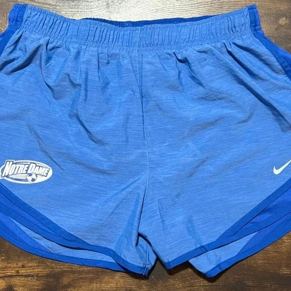 Nike Notre Dame blue shorts with white logo 317.5