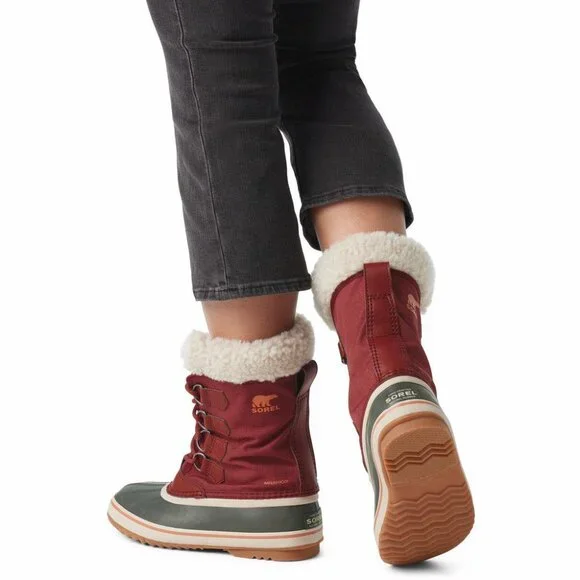 Sorel Men's Brown Black Cozy Carnival Fur‎ Mid-Calf Winter Snow Boots Size 9