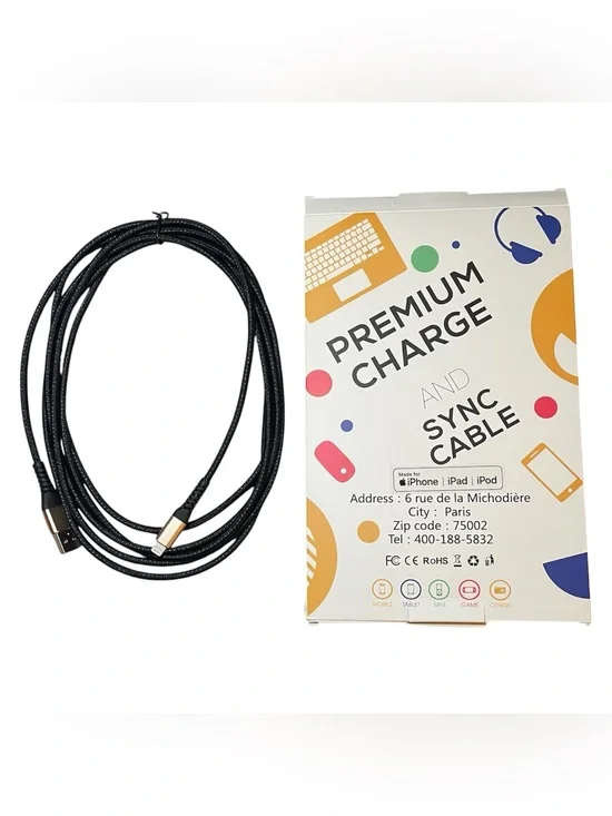 Premium Charge & Sync Cable USB - USB-C MFi Apple Certified- iPhone & iPad - NEW