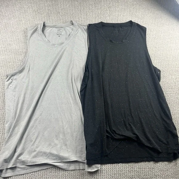 Nike Men's Dri-Fit Yoga Tank Top Shirt Size Medium Speckled Lot Of 2