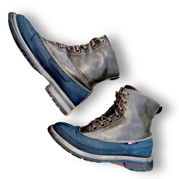 🥶‎ Tommy Hilfiger Men’s Winter Boots | Rugged Leather & Denim | Size 10