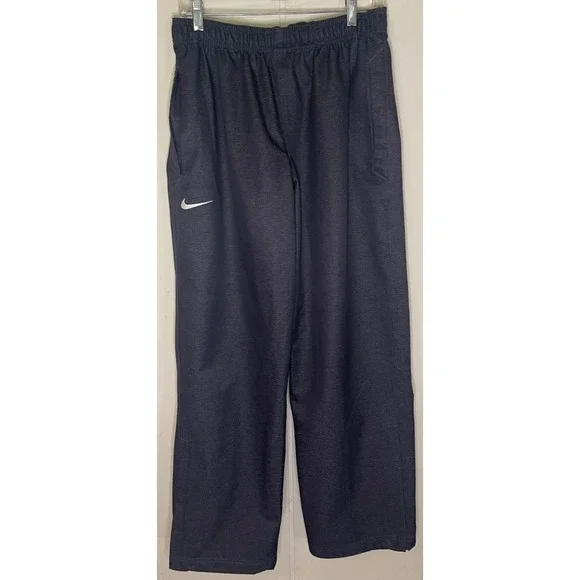 Nike Gold Storm Fit Pants Men's Sz Large Blue-Grey Pull up Zip‎ Leg