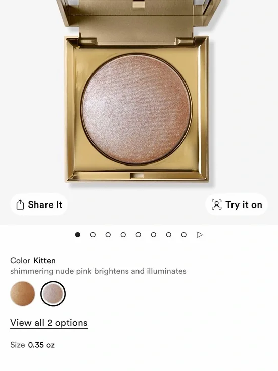 Shimmering Nude light Highlighter in color opulence. Color is posted in photos