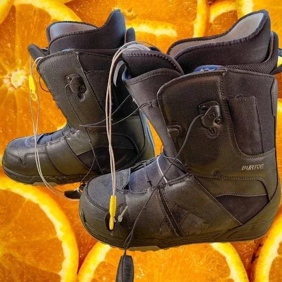 Mens Burton Moto Snowboard Boots Black US 13 Padded Comfort‎