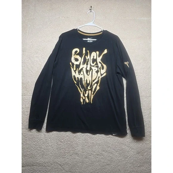 2014 Nike‎ Black Mamba Shirt Adult Large Kobe Bryant Dri-Fit Long Sleeve