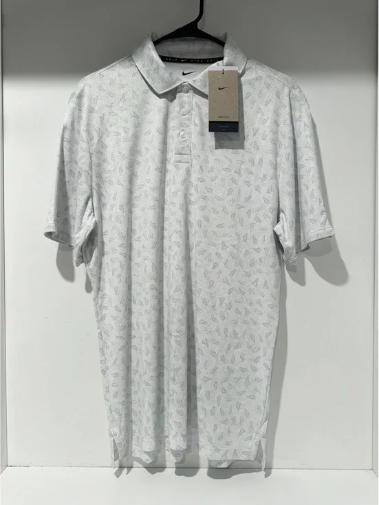 Nike Golf Dri-FIT Golf Shoe Print Polo - NWT - Men’s Medium - Employee Sample