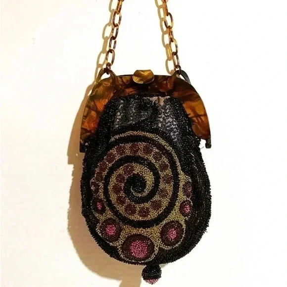 Handcrafted vintage 1920’s  beaded handbag