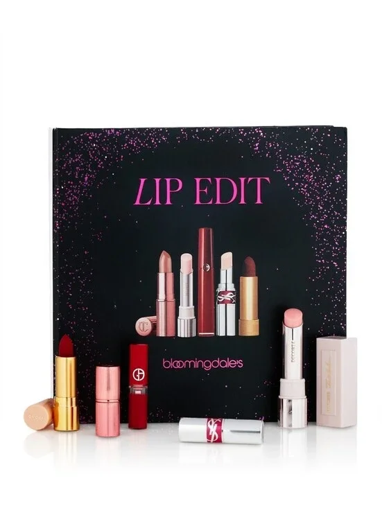 Bloomingdale's Lip Edit Gift Set with 5 Lip Products including Decorte Lip