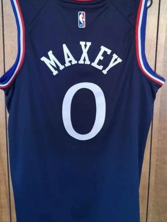 Mystery Sports Card With Tyrese Maxey Philadelphia 76ers Xl Jersey