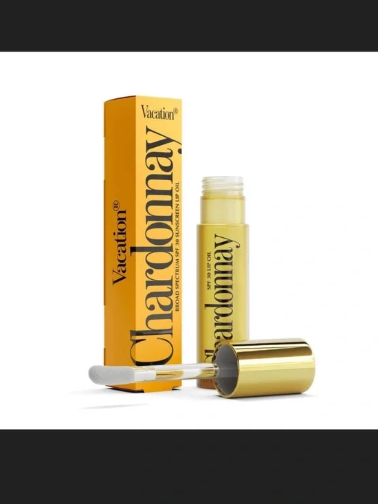 Chardonnay Vacation lip oil SPF 30 - 0.2 fl oz NEW in box never been used