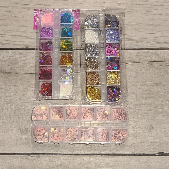 🍦 Nail art sequins set🧋