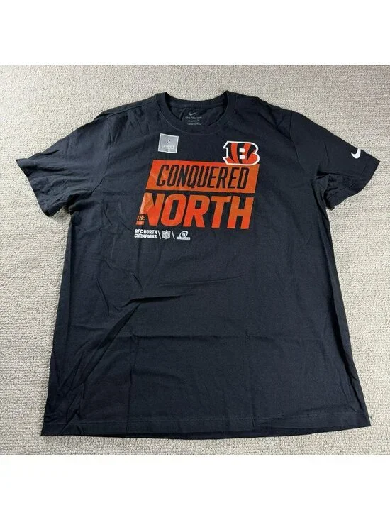 Nike Cincinnati Bengals NFL Conquered The North T-shirt Black Men’s Size XL