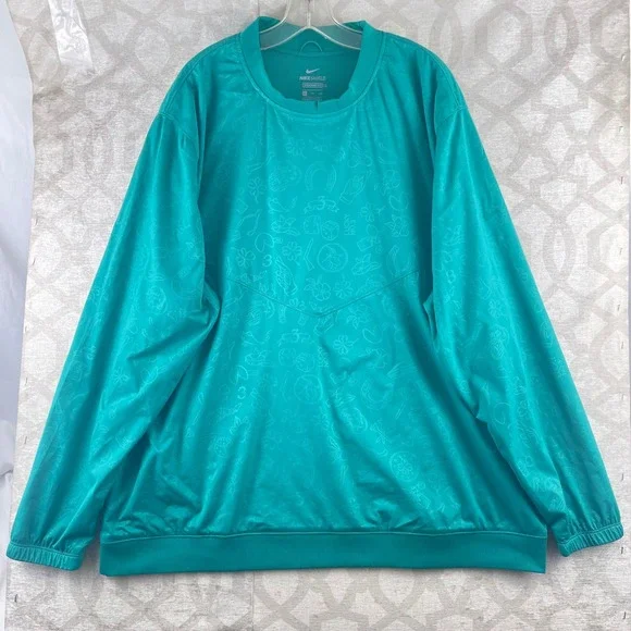 Nike Shield Good Luck‎ Golf Pullover Teal Green Mens XXL CK3771-370