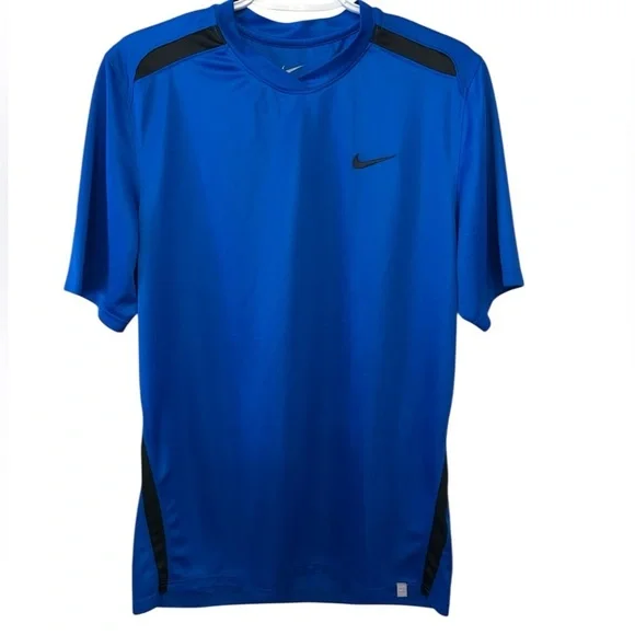 EUC Nike Blue and Black Short Sleeve Performance Tee