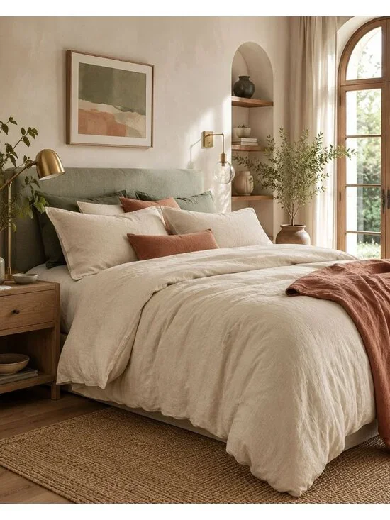 S13 | Quince European Linen Duvet Cover Full Queen Oat NWOT