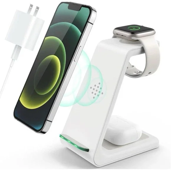 3-in-1 Wireless Charging Station – Fast, Sleek & All-in-One Solution