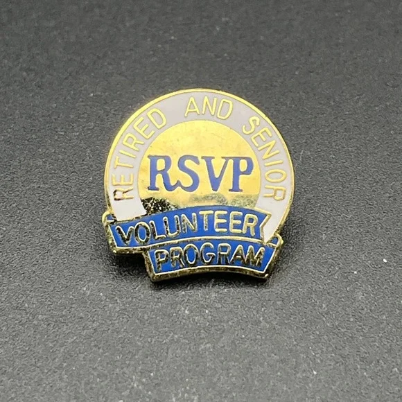 RSVP Retired And Senior Volunteer Program Lapel Hat Pin