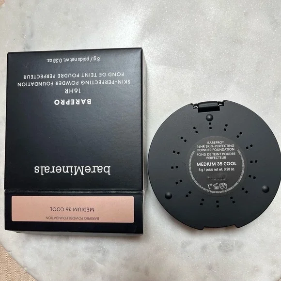 New bareMinerals Barepro MEDIUM 35 COOL‎ 16HR Skin-Perfecting Powder Foundation