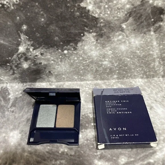 Avon Antique Chic Powder Eyeshadow Duo .10oz Refined Duo