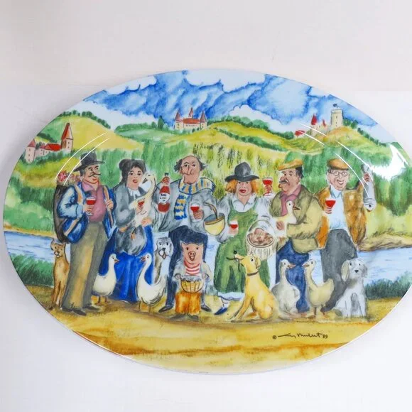 Platter VTG Perigord France by Guy Buffet William Sonoma Porcelain 16