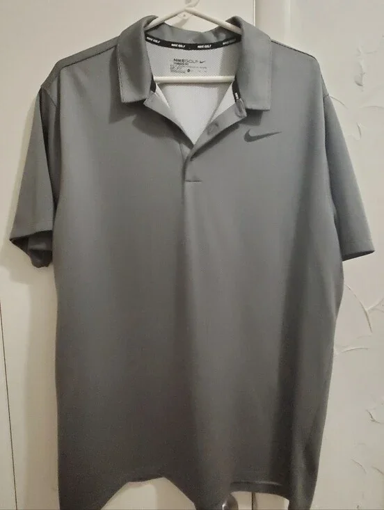 Nike Men's XL Grey Performance Polo