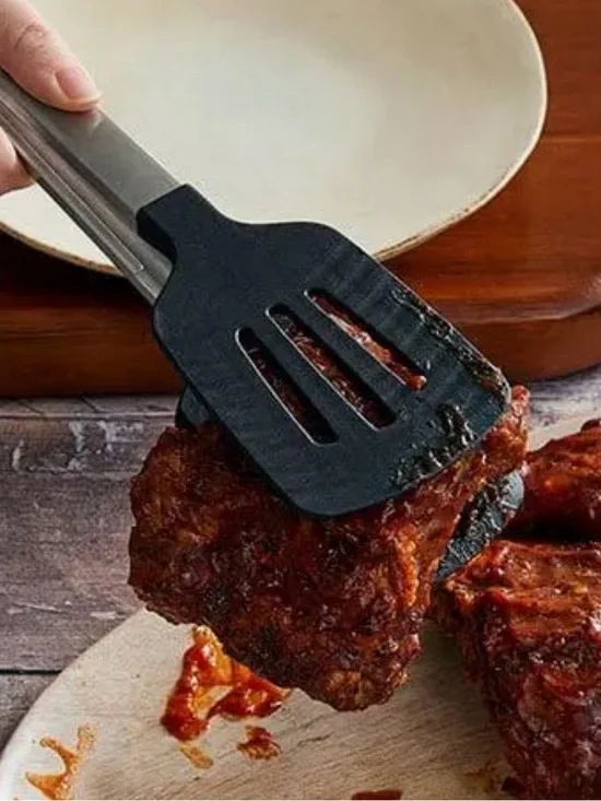 Pampered Chef Spatula Tongs (dual spatula head)