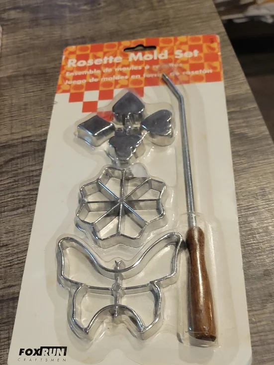Rosette Mold Set/ Vintage Euro Dessert Maker NWT