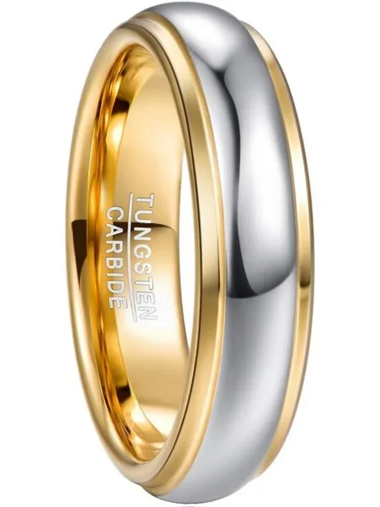 Stylish Tungsten Carbide Wedding Band Ring for Men & Women, Comfort Fit, 4mm-8mm