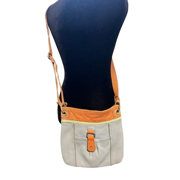 The Sak Vintage Sacks 5th Avenue Blue Leather Crossbody Bag