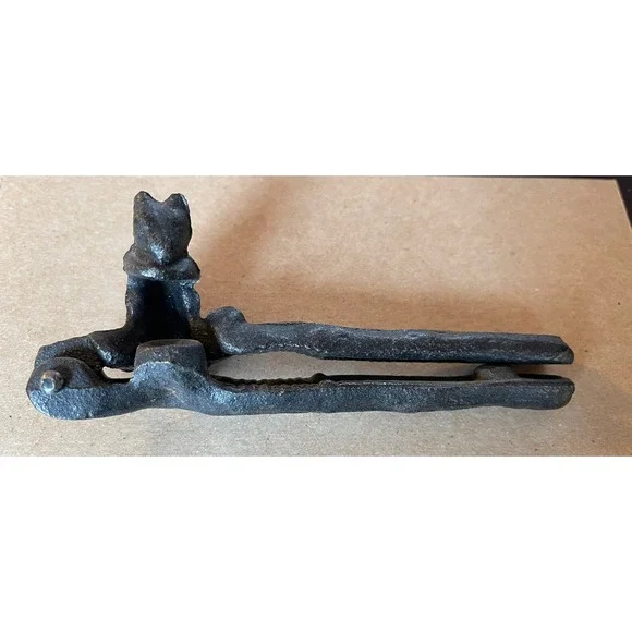 Vintage Hand Held Nut Cracker Squirrel Cast Iron