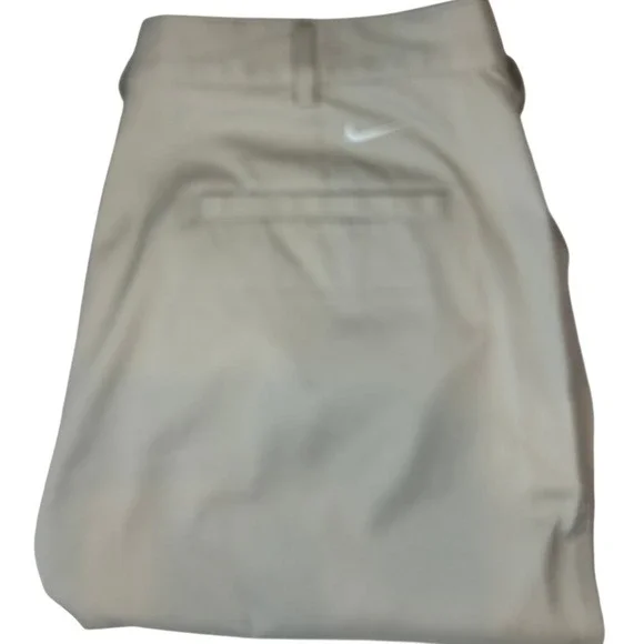Nike Golf Fit Dry Khaki‎ Tan Flat Front Pants Men's 34x34 Stretch Trousers