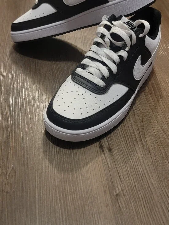 Nike Black and White Court Sneakers