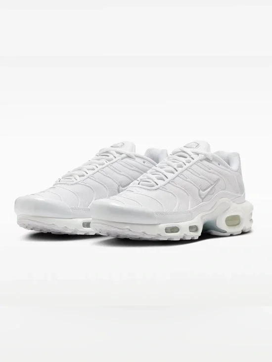 Nike Air Max Plus- Men’s Triple White. 604133-139 Sneakers