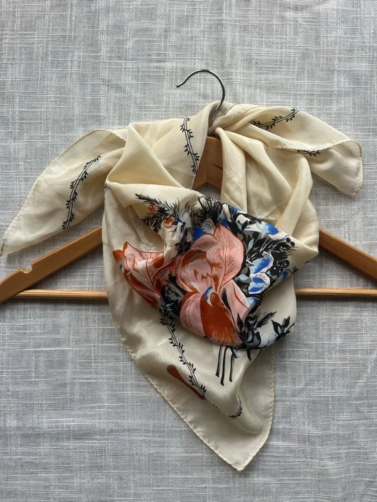 Vtg Silk Bandana